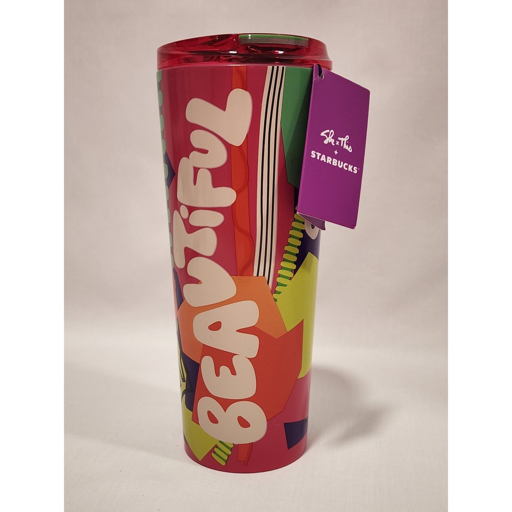 Starbucks She x This Beautiful Stainless Steel Tumbler 16oz 2024 New